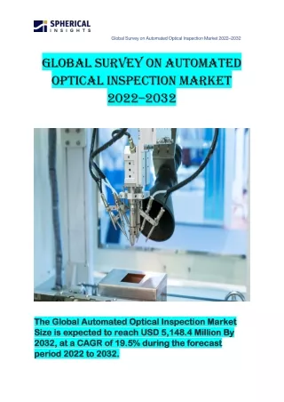 Automated Optical Inspection Market 2022