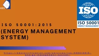 Internal Auditor Training ISO 50001 2015 Energy Management System