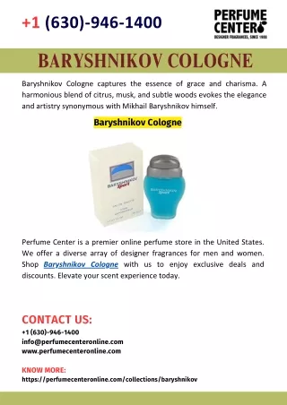 Baryshnikov Cologne