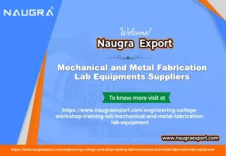 Mechanical and Metal Fabrication Lab Equipments Suppliers