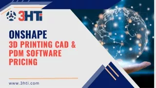 Onshape 3D Printing CAD & PDM Software Pricing