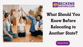 What Should You Know Before Relocating to Another State?