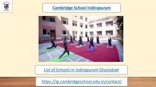 List of Schools in Indirapuram Ghaziabad