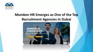 Top Recruitment Agencies in Dubai - Mumken HR