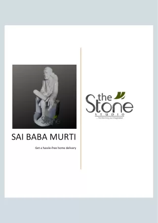 Enhance Your Space with a Graceful Sai Baba Murti from The Stone Studio