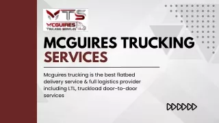 Same Day Service in New York – McGuires Trucking Services