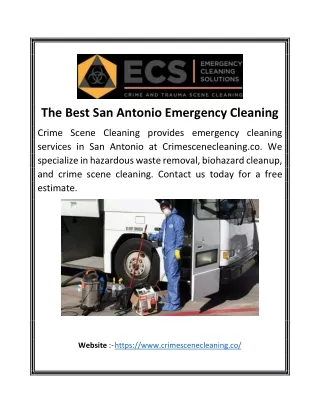 The Best San Antonio Emergency Cleaning