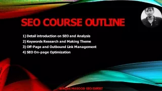 Advance Seo Cource Outline Waqas Masood SEO Expert