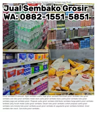 0882~I55I~585I (WA) Sembako Harga Pabrik Grosir Sembako Ambarawa