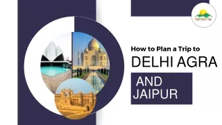 How to Plan a Trip to Delhi Agra and Jaipur