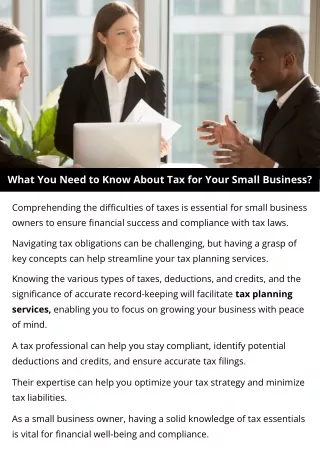 What You Need to Know About Tax for Your Small Business?