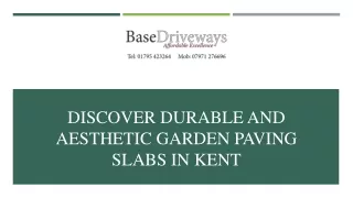 Discover Durable and Aesthetic Garden Paving Slabs in Kent