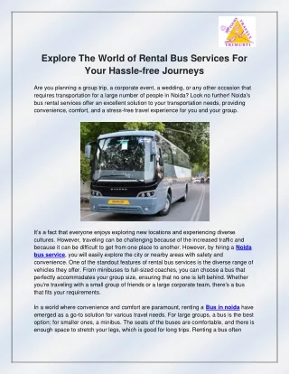 Bus in noida
