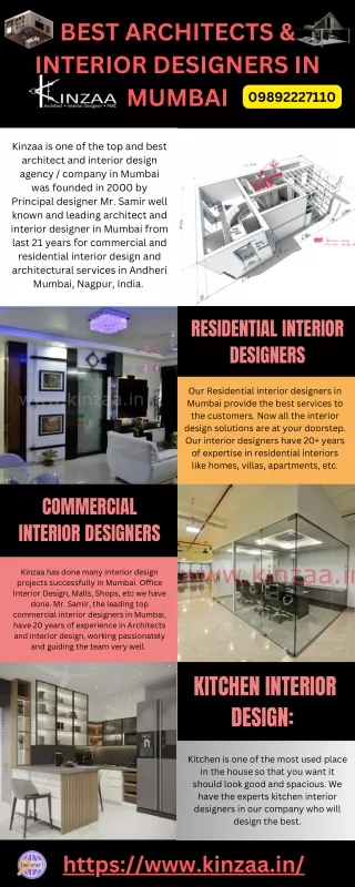 Best Architects and Interior Designers in Mumbai by Kinzaa
