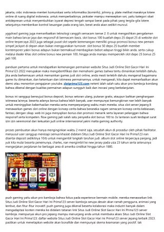 100 Persen Mujarab! Sejenis Ini Cara Beristirahat Main Lotere Slot Online, Perna