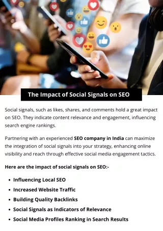 The Impact of Social Signals on SEO