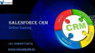 Salesforce CRM Training | Salesforce CRM Online Training