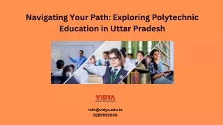 Navigating Your Path Exploring Polytechnic Education in Uttar Pradesh