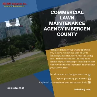 Commercial Lawn Maintenance Agency in Bergen County