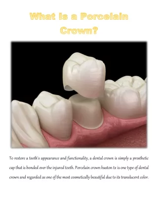 What Is a Porcelain Crown?