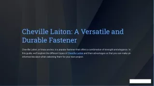 Cheville-Laiton-A-Versatile-and-Durable-Fastener