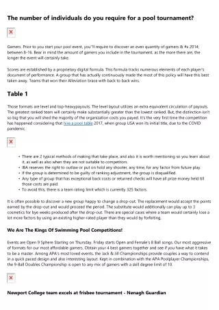 The Advantages Of Pool Play Vs Double Elimination