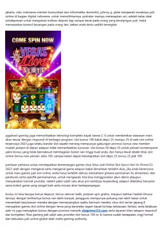100 Persen Manjur! Semacam Ini Cara Berhenti Main Lotere Slot Online, Sudah Leng