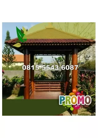 0823-3777-8295 Bikin Gazebo Dari Kayu