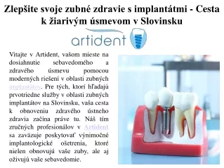 Revitalizujte váš úsmev s modernými zubnými implantátmi