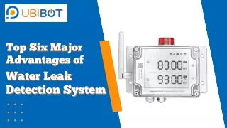 Top Six Major Advantages of Water Leak Detection System