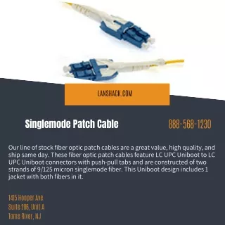 Singlemode Patch Cable