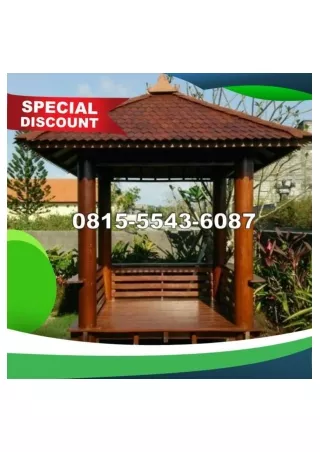 0823-3777-8295 Harga Gazebo Kayu Jati Jepara