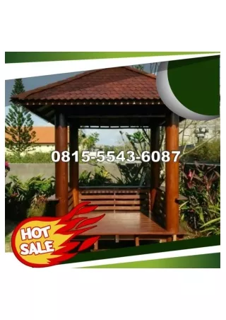 0823-3777-8295 Harga Gazebo Kayu Mahoni