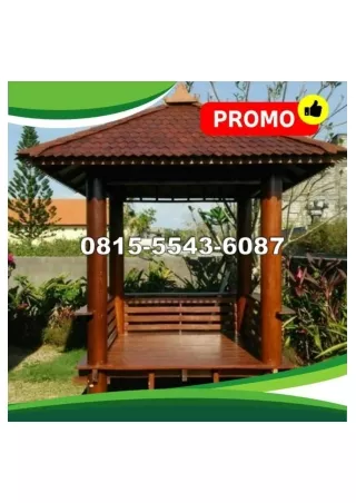 0823-3777-8295 Harga Gazebo Kayu Ulin