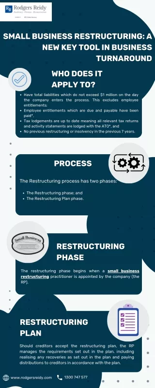 Small Business Restructuring A New Key Tool In Business Turnaround