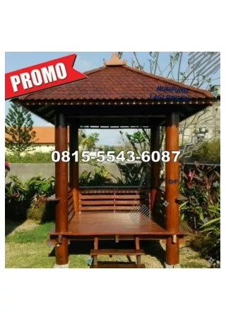 0823-3777-8295 Jual Gazebo Kayu Di Jogja