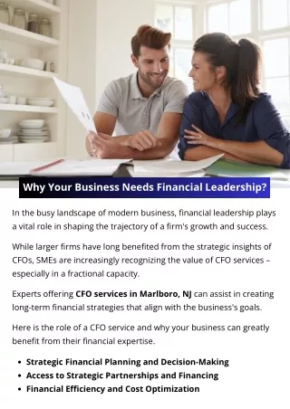 Why Your Business Needs Financial Leadership?