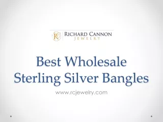 Best Wholesale Sterling Silver Bangles - www.rcjewelry.com
