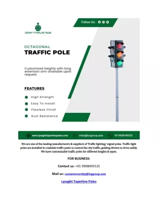 Best traffic poles manufacture near me