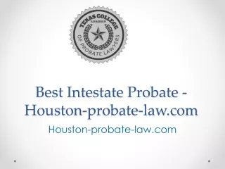 Best Intestate Probate - Houston-probate-law.com