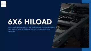 6x6 HILOAD produces 6x6 chassis  for off road fire truck