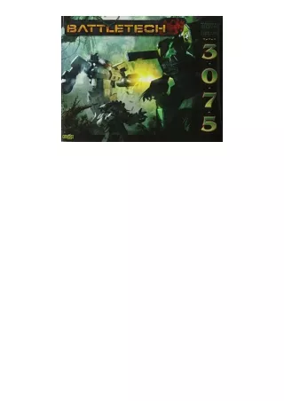 Download PDF Battletech Technical Readout 3075 OP unlimited
