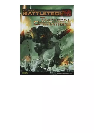 Ebook download Battletech Tactical Operations OP free acces