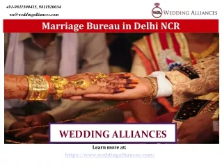 Top Rated Marriage Bureau in Delhi NCR