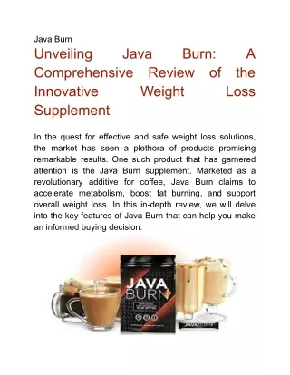 Java Burn