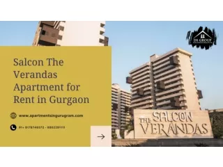 Salcon The Verandas Apartment for Rent in Gurgaon | Salcon The Verandas