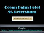 Ocean Palm Hotel St. Petersburg