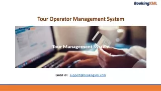 Tour Operator Management System