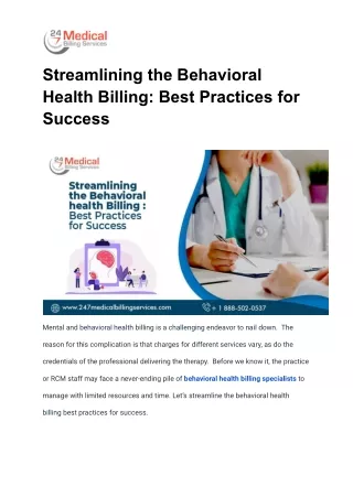 Streamlining the Behavioral Health Billing_ Best Practices for Success