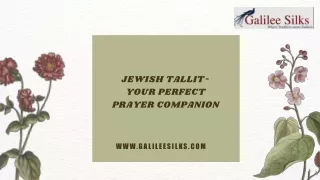 Jewish Tallit- Your Perfect Prayer Companion